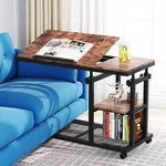 Side Rolling C-table Snack Tray Adjustable Tabletop. Fixed Price $177.80.