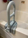 Bathtub Safety Bar Clamp-on Gray Medline New No Box MDS86321WH. Fixed Price $36.95.