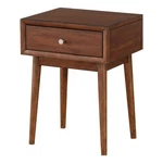 Benjara 1 Drawer Wooden End Table With Splayed Legs- Walnut Brown. Fixed Price $212.99.