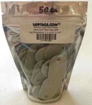 145P Telco Grade Power 1" X 3/4" Oval Qty 50 Bigger Than Ctags. Fixed Price $15.00.