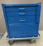 Waterloo Healthcare Uni 3 DRAWER/1 Bin Locking Medical Rolling Crash Cart Euc. Fixed Price $899.99.