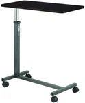 Overbed Tray Rolling Hospital Nontilt Adjustable Height Food Cart Desk. Fixed Price $56.99.