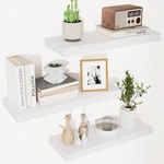 Fuqing Floating Shelves For Wall - White Wood Set 17 Inch,. Fixed Price $38.99.