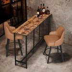 43"-71" High Top Bar Table Wooden Long Counter Height Pub For Cafe. Fixed Price $54.99.