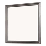 Benjara Wooden Frame Mirror With Mounting Hardware- Gray And Silver. Fixed Price $151.99.