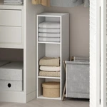 Furinno Reed 3-TIER Open Shelf Closet Organizer Storage Unit White (10" Width). Fixed Price $59.38.