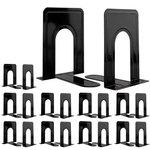 Jekkis 20PCS Metal Bookends For Shelves, 6.6"X 5.7"X 5" Black Heavy. Fixed Price $34.79.