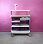 Olympus WM-D60 Workstation Endoscope Endoscopy Cart Stand W/ Video Monitor Arm. Fixed Price $745.00.