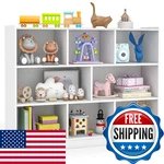 Kotek Toy Storage Organizer 8 Cubby Kids Bookshelf Wooden 4-TIER Bookcase. Fixed Price $187.48.