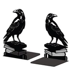 Peacoblue Metal Bookends For Shelves, Modern Decorative 5.3X4.3X7.9IN, Black. Fixed Price $30.51.