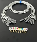 Ge Cam 14 Module Ecg Leadwire Set Of 10 W/ Banana Adapters - Ships Same Day. Fixed Price $95.00.