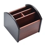 Siveit Wooden Desk Organizer, Compartment Revolving ORGANIZER-4. Fixed Price $26.47.