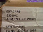 Invacare Universal Bed End P/n 5301IVC. Fixed Price $589.54.