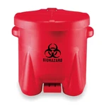 Eagle Mfg 945BIO Biohazard Step Waste Can, 10 Gallon Capacity, Polyethylene,. Fixed Price $111.01.