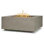 Bowery Hill Traditional Square Propane Fire Table With Conversion Kit In Gray. Fixed Price $1613.22.