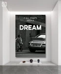 Dream Big Canvas Poster Wall Art Home Decor Motivation Inspire Goal Reaching. Fixed Price $49.99.