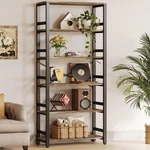 Ironck Bookshelf, 31.5IN Wide 6 Tier Bookcase, 110LBS/SHELF Vintage Ind.... Fixed Price $172.67.