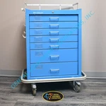 Waterloo Medical Dental Laboratory Mobile Storage Cart With 7 Locking Drawers. Fixed Price $895.00.
