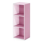 Furinno Luder Engineered Wood 3-TIER Open Shelf Bookcase White/pink. Fixed Price $46.04.