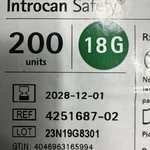 Braun 4251687-02 Introcan Safety Iv Catheter 18G X 1/4IN" (200 Units Case). Fixed Price $236.60.