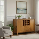Wyndenhall Norfolk Solid Wood 54" Wide Transitional Storage Cabinet With.... Fixed Price $748.62.