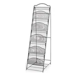 Safco Onyx 5 Pocket Steel Metal Floor Magazine Rack Black. Fixed Price $123.80.