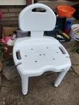Drive RTL12505 Shower Chair With Back And Arms. Fixed Price $30.00.
