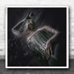 Glamour Vintage Beauty Woman Water Square Wall Art Print. Fixed Price $68.09.