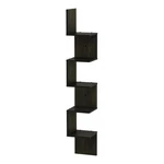 Furinno Rossi Wood 5-TIER Wall Mount Floating Corner Square Shelf Espresso. Fixed Price $42.43.
