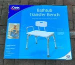 Carex Shower Transfer Bench With Left Or Right Bathtub. Fixed Price $189.99.