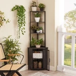 Vecelo 5-TIER Corner Shelf Tall Storage Cabinet Display Shelves With Wine Rack. Fixed Price $68.99.