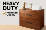 2 Drawer Lateral Heay Cabinet Walnut Wood Finish Fits Legal Letter A4 Files. Fixed Price $99.99.