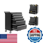 Idealhouse Rolling Chest, 5 Drawers Storage Cabinet, Toolbox With Whee. Fixed Price $295.21.