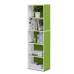 Tier Bookshelf 9.4 X 15.8 5252 Open Shelves White Green Furinno Luder. Fixed Price $51.99.