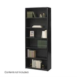 Safco Valuemate 6 Shelf Wood Economy Steel Bookcase In Black. Fixed Price $374.99.