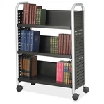 Safco 5336BL Scoot Book Cart Shelf Black Steel 33"X14.3"X44.3". Fixed Price $639.19.