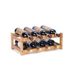 Fostersource Bamboo Wine Rack 2-TIER Countertop Display Shelf 8 Bottles. Fixed Price $43.66.