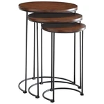 Carolina Classics Evan 3 Piece Nesting End Table Set Chestnut. Fixed Price $129.99.
