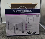 Drive RTL12004KD Bath Shower Stool Chair Seat Height White Non Slip. Fixed Price $26.99.