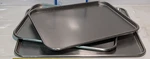 (3) Stainless Steel Surgical Trays: Blickman Polar Ware 25F & 1520, Pedigo #20. Fixed Price $99.99.