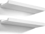 Love-kankei Floating Shelves Wall Mounted Set Of 2, 17 Inch Rustic Wood. Fixed Price $23.48.