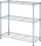 Ale 36" Silver Wire Shelving Unit - Shelves, Durable & Stylish Storage Solutio. Fixed Price $96.99.