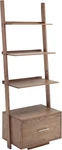 Driftwood American Heritage Ladder Bookcase With Convenient File Drawer. Fixed Price $285.99.