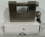United Trailer Container Gates Block Padlock Straight Shackle 4 Keys. Fixed Price $27.95.