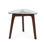 Christopher Knight Home Walnut Mid-century Modern Wood & Glass End Table. Fixed Price $106.53.