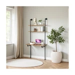 Ziothum Wall Mounted Desk With Shelves, Industrial Ladder Style Flo... Fast Ship. Fixed Price $157.99.