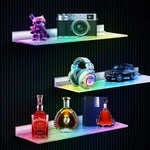 Vst Modern Acrylic Led Wall-mounted Bar Shelves, 3-PACK Rgb Backlit Floating .... Fixed Price $208.17.