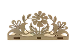 Tealight Holder Flowers ", For 1 Lantern, Wood Design From The Ore Mountains. Fixed Price $48.02.