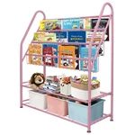 Aboxoo Metal Kids Bookshelf 32 Inch Pink Freestanding Bookcase For Girls Room. Fixed Price $77.62.