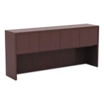 Alera Valencia Series Hutch With Doors, 70.63W X 15D 35.38H, Mahogany. Fixed Price $381.39.